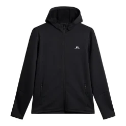 Aerial Full Zip Hood Svart>J.Lindeberg New