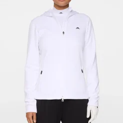 Aerialle Zip Hood Vit>J.Lindeberg Sale