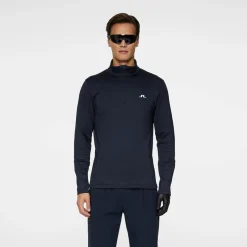 Aerial Quarter Zip Mid Layer Blå>J.Lindeberg Hot