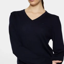 Amaya Knitted Sweater Blå>J.Lindeberg Best