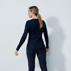 Ancona Ls Round Neck Blå>Daily Sports Hot