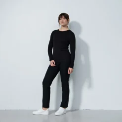 Ancona Ls Round Neck Svart>Daily Sports Outlet