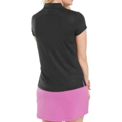 Animal Print Cap Sleeve Lisle Svart>FootJoy