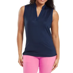 Animal Print Sleeveless Lisle Blå>FootJoy Online