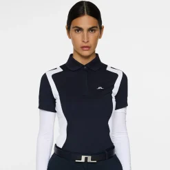Bea Polo Blå>J.Lindeberg Sale