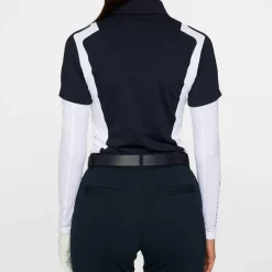 Bea Polo Blå>J.Lindeberg Sale
