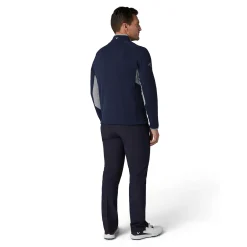 Blocked LS 1/4 Zip Pullover Blå>Callaway Hot