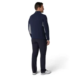 Blocked LS 1/4 Zip Pullover Blå>Callaway Hot