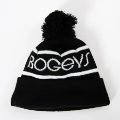 Bobble Hat Svart Vit>Bogeys & Birdies Outlet