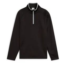 Boys Waffle Fleece 1/4 Zip Svart>Puma