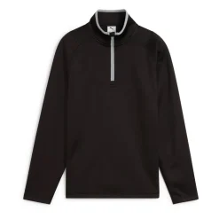 Boys Waffle Fleece 1/4 Zip Svart>Puma