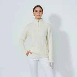 Cable Ls Pullover Lined Vit>Daily Sports Online