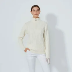 Cable Ls Pullover Lined Vit>Daily Sports Online