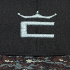 Camo Crown C Snapback Cap Svart>Cobra Discount