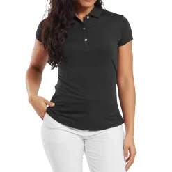 Cap Sleeve Lisle Svart>FootJoy Sale