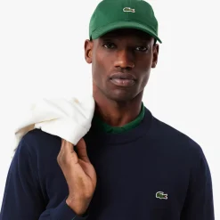 Classic Crew Neck Blå>Lacoste Hot