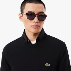 Classic Crew Neck Svart>Lacoste Online