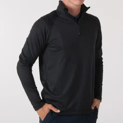 Coos Bay Half-Zip Svart>Cutter & Buck