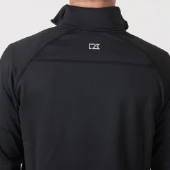 Coos Bay Half-Zip Svart>Cutter & Buck