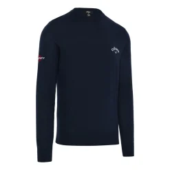 Crew Neck Merino Mix Sweater>Callaway Hot