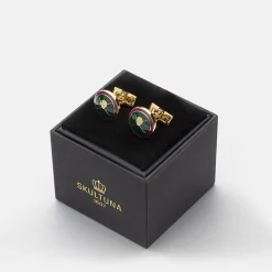 Cufflinks British Sporting Golf Grön>Skultuna Hot