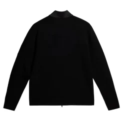 Devin Hybrid Knit Zip Sweater Svart>J.Lindeberg Outlet