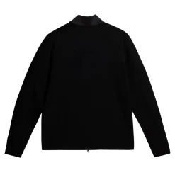 Devin Hybrid Knit Zip Sweater Svart>J.Lindeberg Outlet