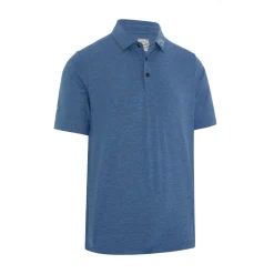 Emea Ss Ventilated Jacquard Polo Blå>Callaway