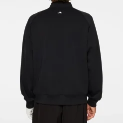 Finn Crew Neck Svart>J.Lindeberg Clearance
