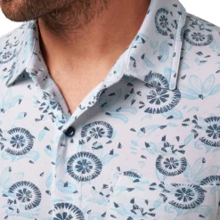 Flourish Button Up Vit>Travis Mathew Discount