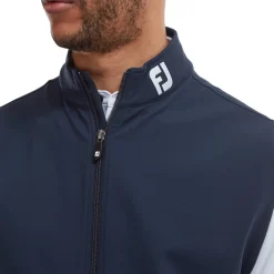 Full-Zip Knit Vest Blå>FootJoy Sale