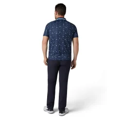 Golf Collection Print Polo Blå>Callaway Discount