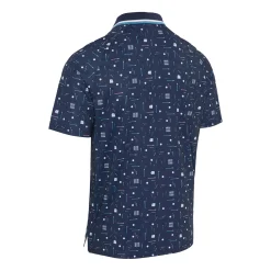 Golf Collection Print Polo Blå>Callaway Discount