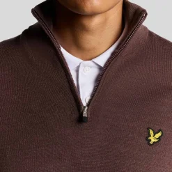Golf Quarter Zip Merino Jumper Rosa>Lyle & Scott Clearance