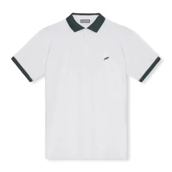 Golf Tech Polo Vit Grön>Goatlane