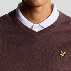Golf V Neck Pullover Rosa>Lyle & Scott