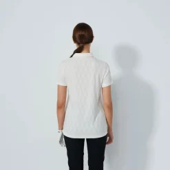 Graphic Jaquard Ss Poloshirt Vit>Daily Sports Discount
