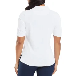 Half Sleeve Ruched Lisle Vit>FootJoy Best