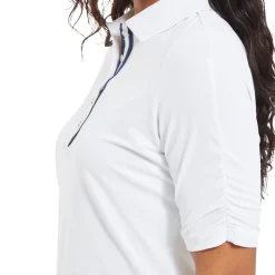 Half Sleeve Ruched Lisle Vit>FootJoy Best