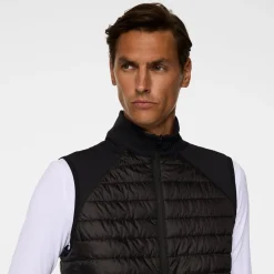 Hayden Quilt Hybrid Vest Svart>J.Lindeberg Best