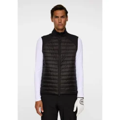 Hayden Quilt Hybrid Vest Svart>J.Lindeberg Best