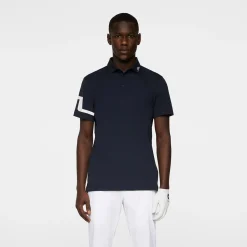 Heath Regular Fit Golf Polo Blå>J.Lindeberg Clearance