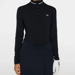 Hertta Long Sleeve Polo Blå>J.Lindeberg Outlet
