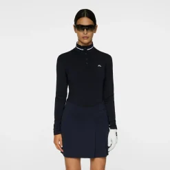 Hertta Long Sleeve Polo Blå>J.Lindeberg Outlet