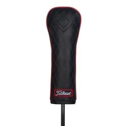 Jet Black Leather Headcover Fairway>Titleist New