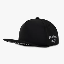 JP 5 Panel Hat Svart>Malbon Golf Clearance