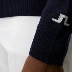 Kian Zipped Golf Sweater Blå>J.Lindeberg Outlet