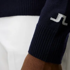 Kian Zipped Golf Sweater Blå>J.Lindeberg Outlet