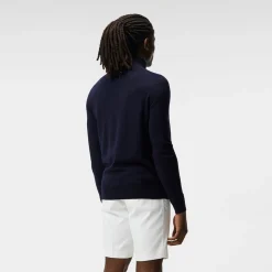 Kian Zipped Golf Sweater Blå>J.Lindeberg Outlet