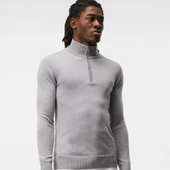 Kian Zipped Golf Sweater Grå>J.Lindeberg Clearance